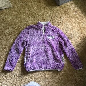 West Chester University Purple Fleece Sweater